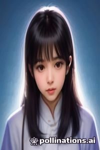 黄果AI短剧封面，科技感十足的数字人物形象，蓝紫色调，未来感强烈